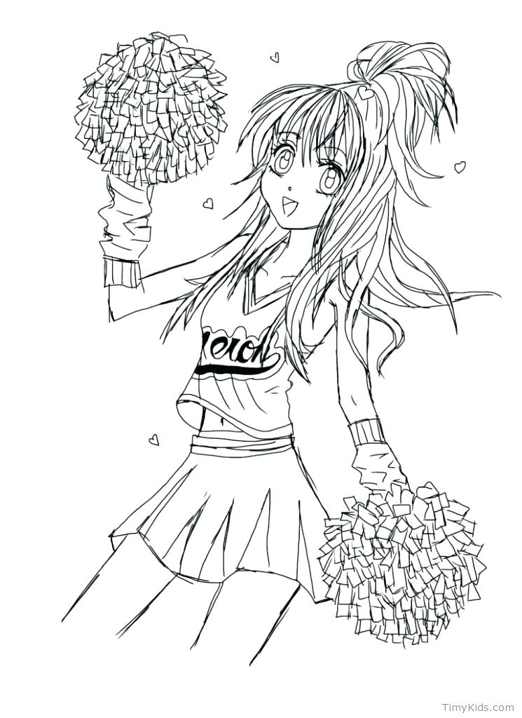 Coloring Pages Of Cheerleader at GetColorings.com | Free printable ...