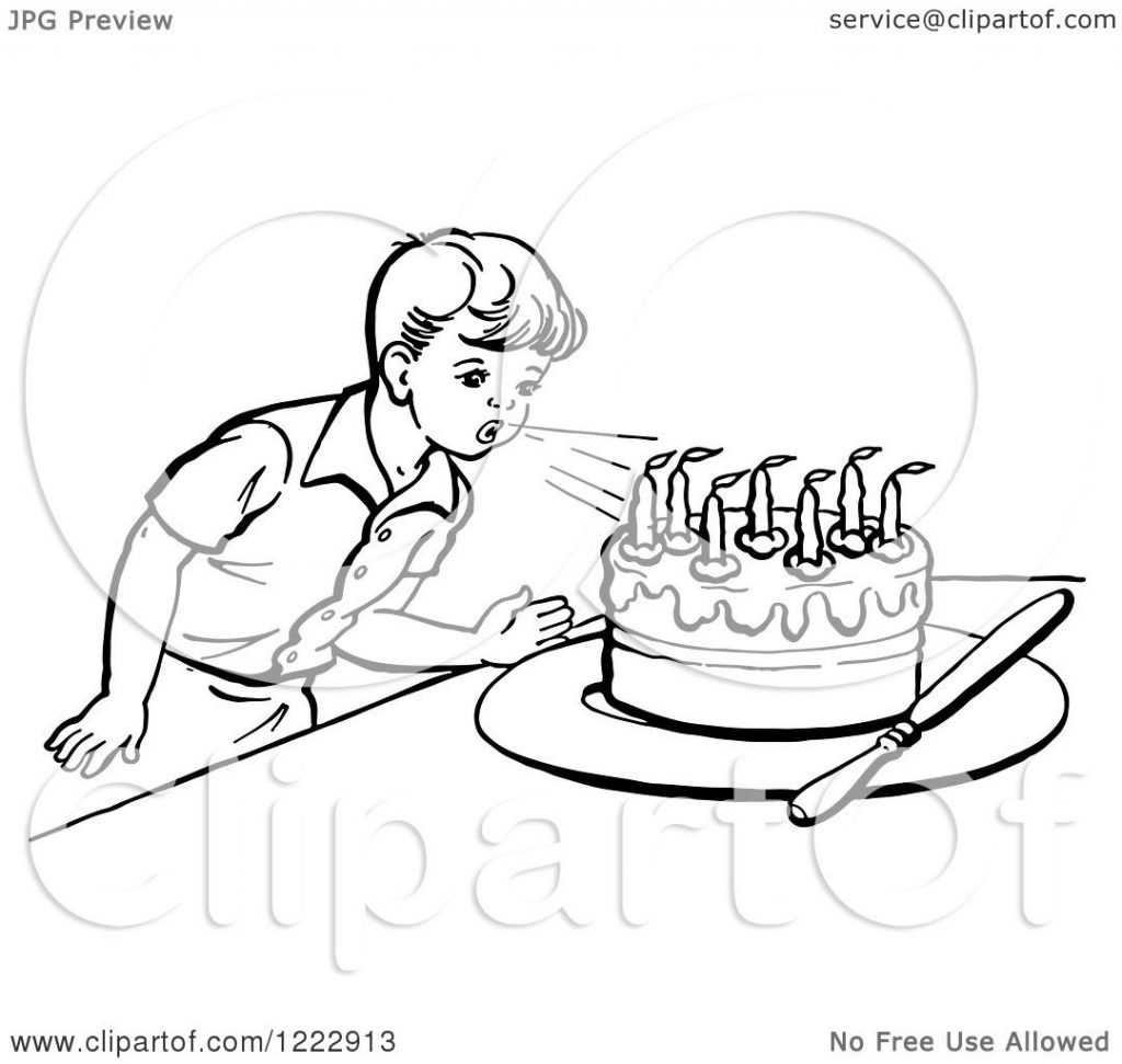 1024x971 Coloring For Kids Blowing Candles Page Candle Pictures Pages