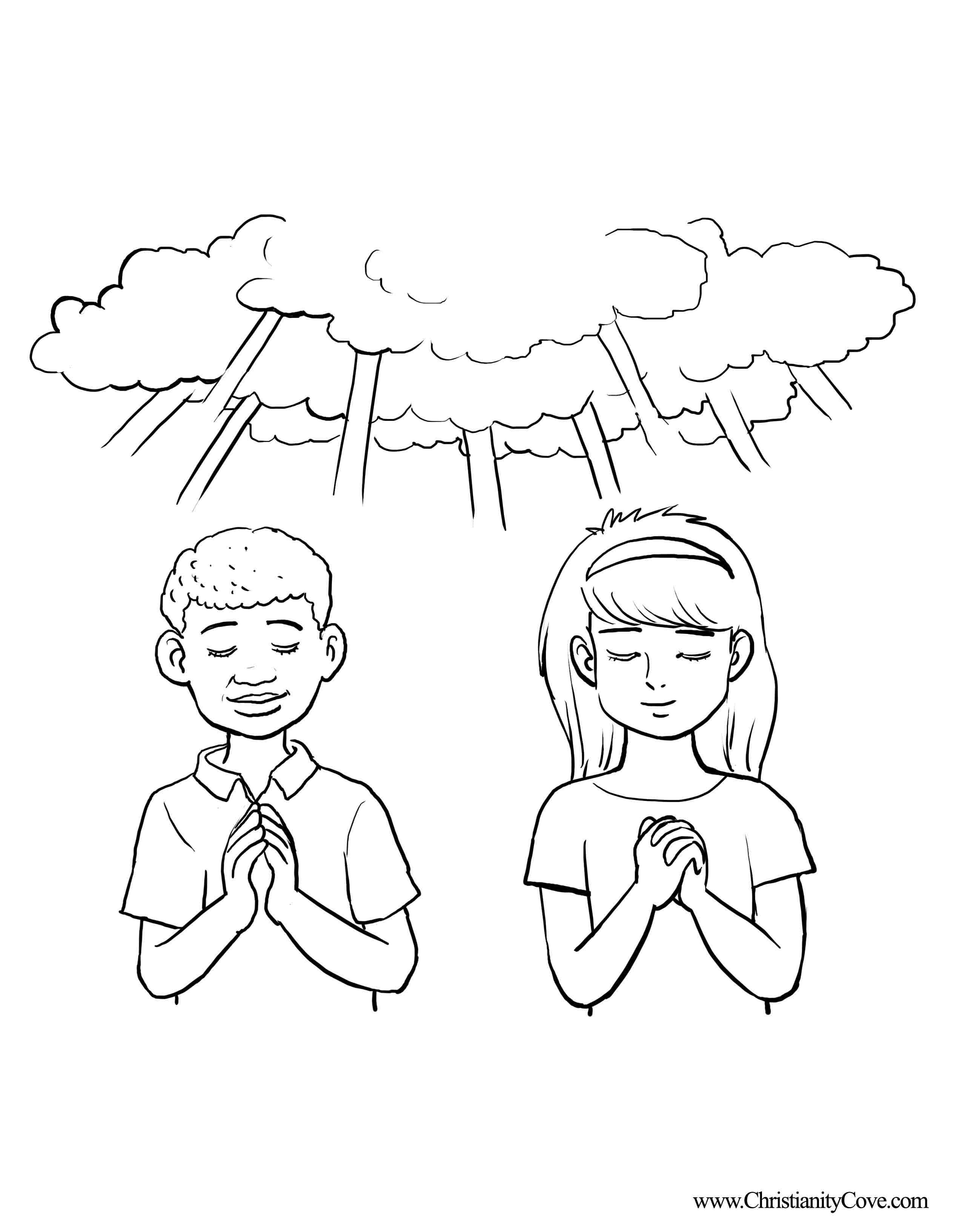 2529x3267 Praying Hands Coloring Page