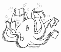 200x172 Kids Reading Books Coloring Pages Photos Librarian Coloring Page