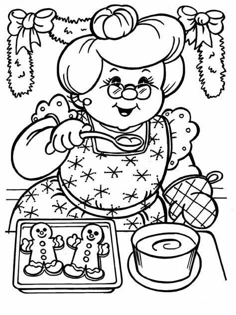 Coloring Pages Of Christmas Cookies