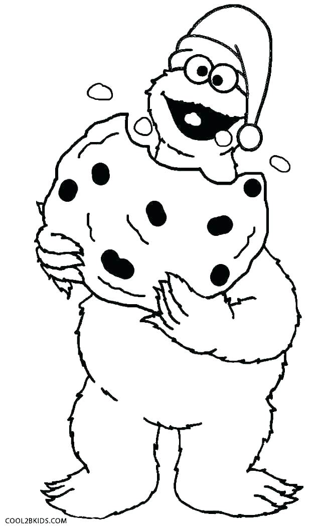 650x1050 Cookie Coloring Pages Sweet Chocolate Chip Cookie Coloring Page