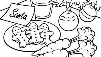 355x200 Christmas Cookie Coloring Pages Gallery Coloring For Kids 2018