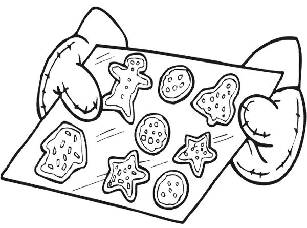 600x445 Christmas Cookies Coloring Page Disabilities