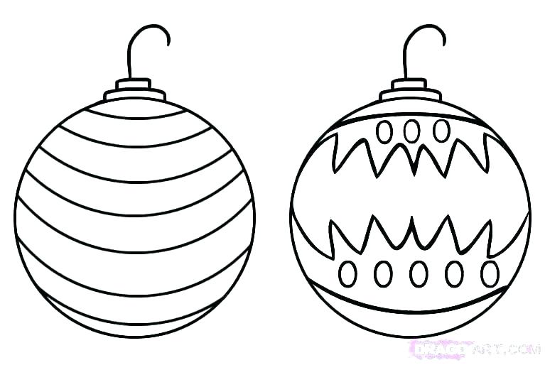 Christmas Ornament Coloring 767x514 Christmas Ornament Coloring
