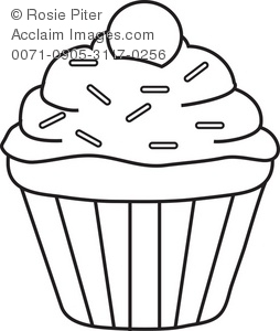 254x300 Cupcake Coloring Pages Free