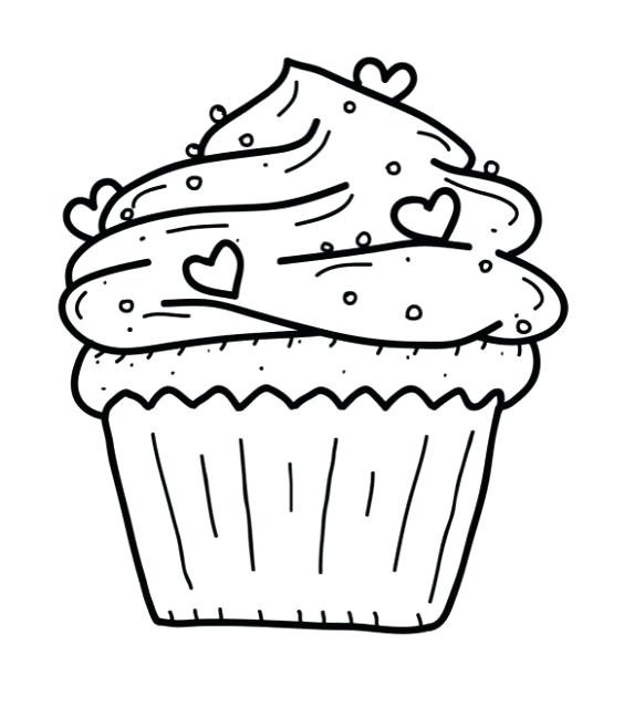 Coloring Pages Of Cupcakes And Cookies at GetColorings.com | Free ...