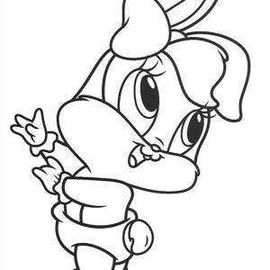 300x300 Cute Baby Bunnies Coloring Pages