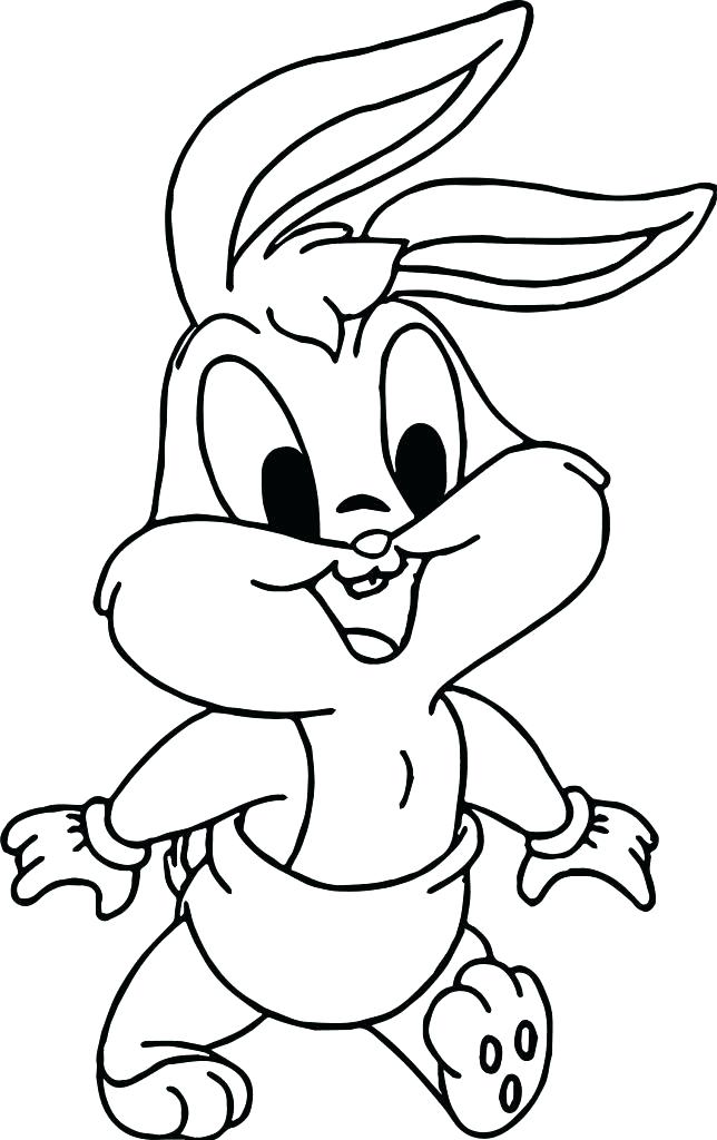 644x1024 Baby Rabbit Coloring Pages The Tunes Baby Bugs Bunny Coloring Page