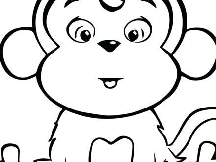 Coloring Pages Of Cute Baby Monkeys at GetColorings.com | Free ...