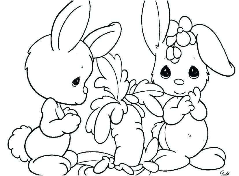 Cute Easter Bunny Coloring Pages Cute Bunny Coloring Pages 827x609 Cute Easter Bunny Coloring Pages Cute Bunny Coloring Pages