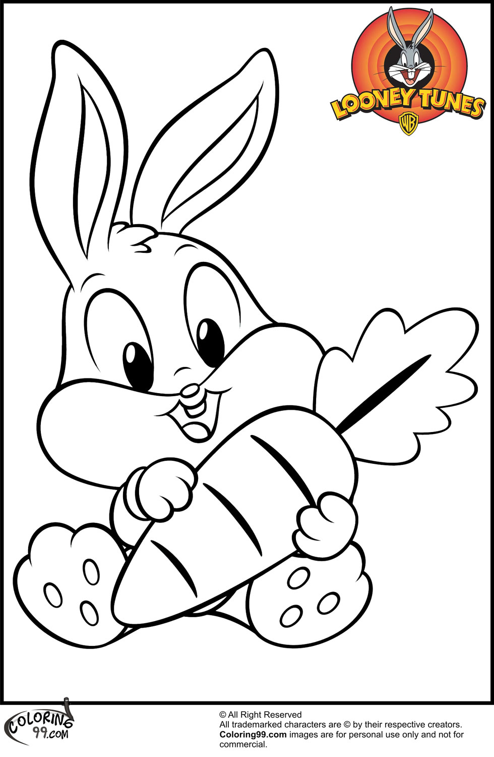 Baby Bugs Bunny Coloring Pages Minister Exceptional Cute 980x1500 Baby Bugs Bunny Coloring Pages Minister Exceptional Cute