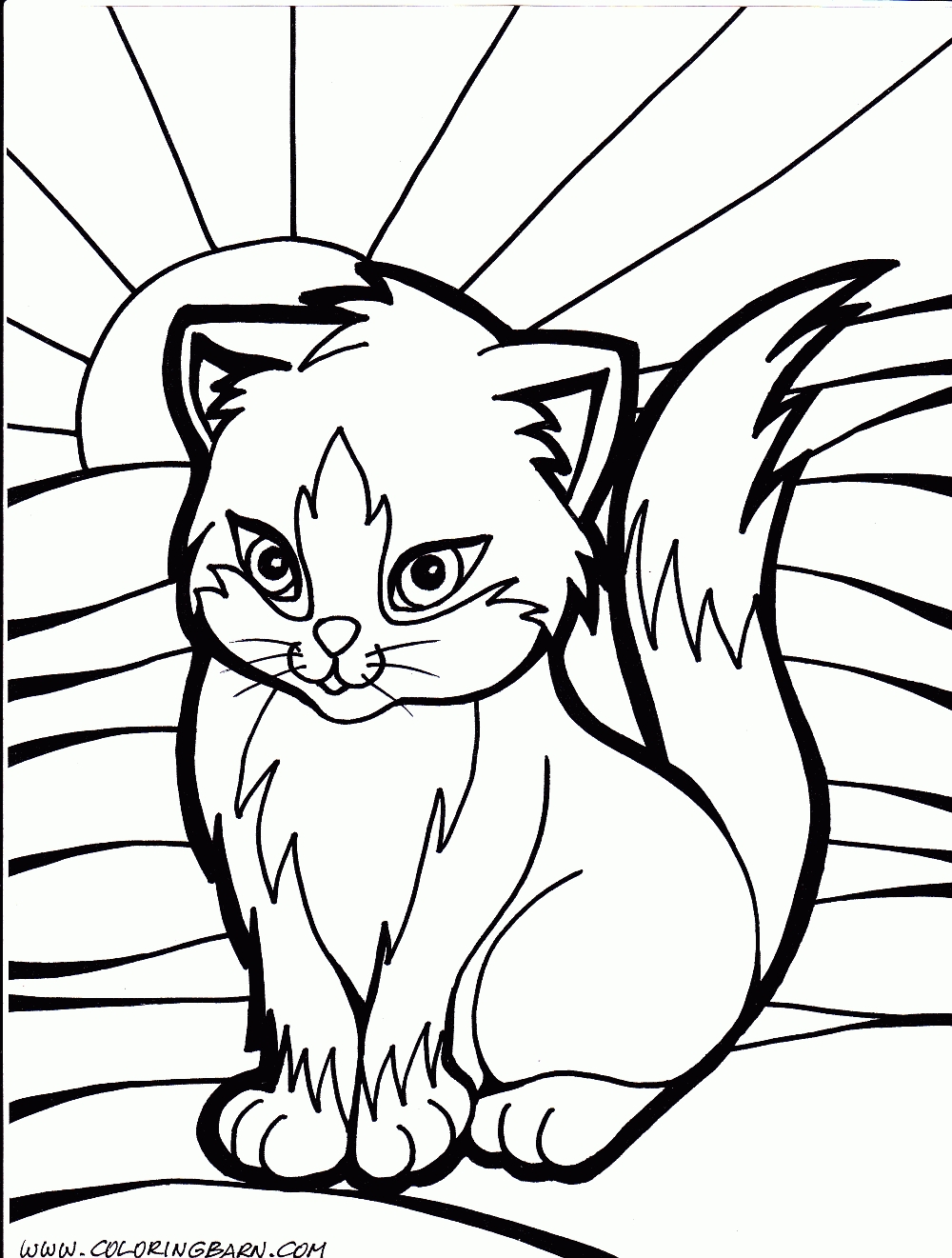 Coloring Pages Of Cute Cats