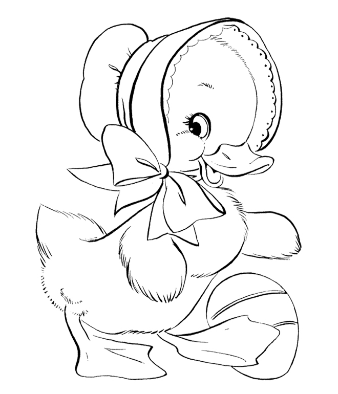 660x770 Cute Female Duck Coloring Pages Kids Coloring Pages