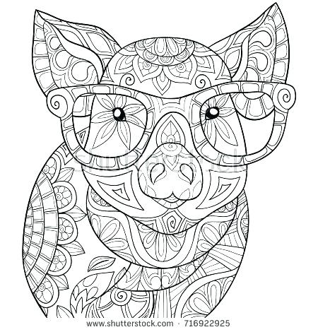 450x470 Cute Pig Coloring Pages Pig Coloring Pages Pig Coloring Pages 4