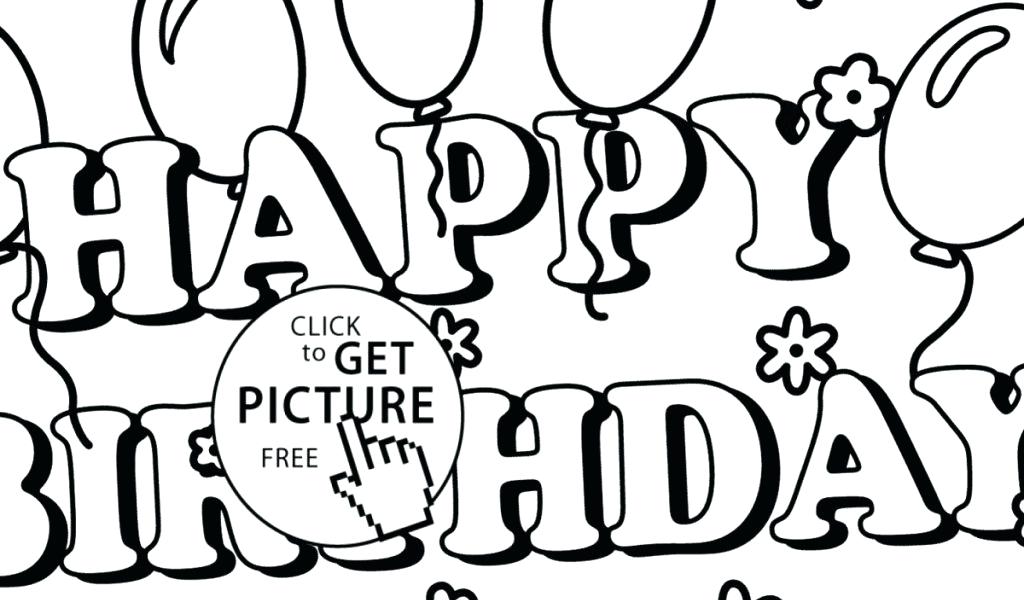 Happy Birthday Coloring Cards Printable Elegant Cute Things To Say 1024x600 Happy Birthday Coloring Cards Printable Elegant Cute Things To Say