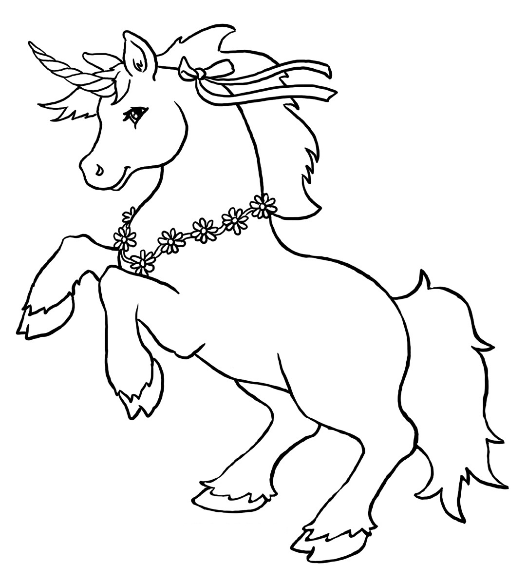 Cute Unicorn Coloring Pages Printable 1082x1200 Cute Unicorn Coloring Pages Printable