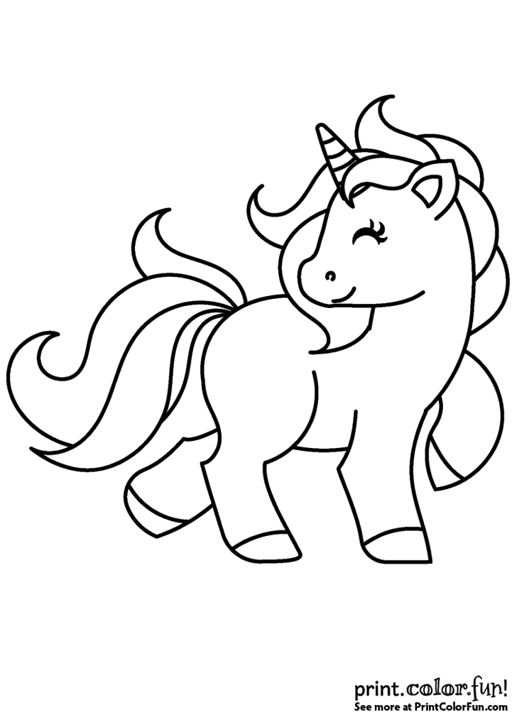 Cute Unicorn Coloring Pages 745x1024 Cute Unicorn Coloring Pages