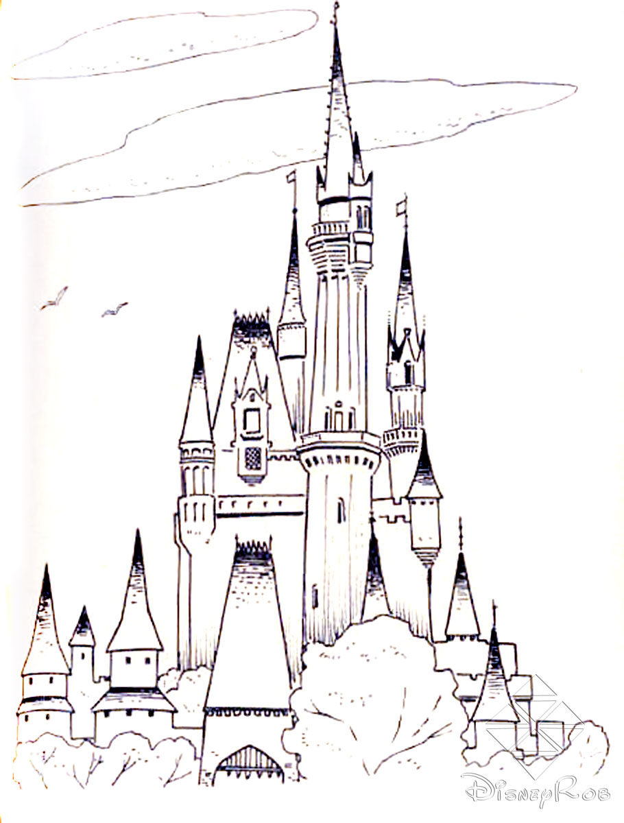 910x1200 Disney Castle Coloring Pages 1