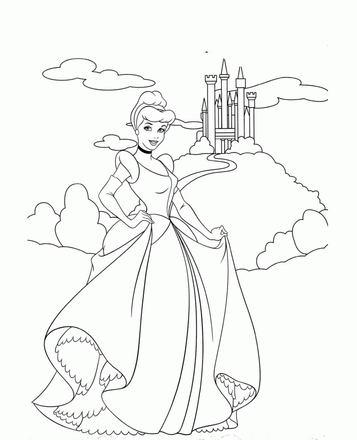 700x862 25 Disney Castle Coloring Pages Compilation Free Coloring Pages