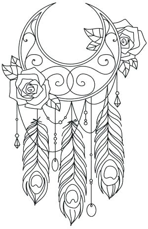 Dreamcatcher Coloring Pages Native Coloring Pages Dream Catcher 300x465 Dreamcatcher Coloring Pages Native Coloring Pages Dream Catcher
