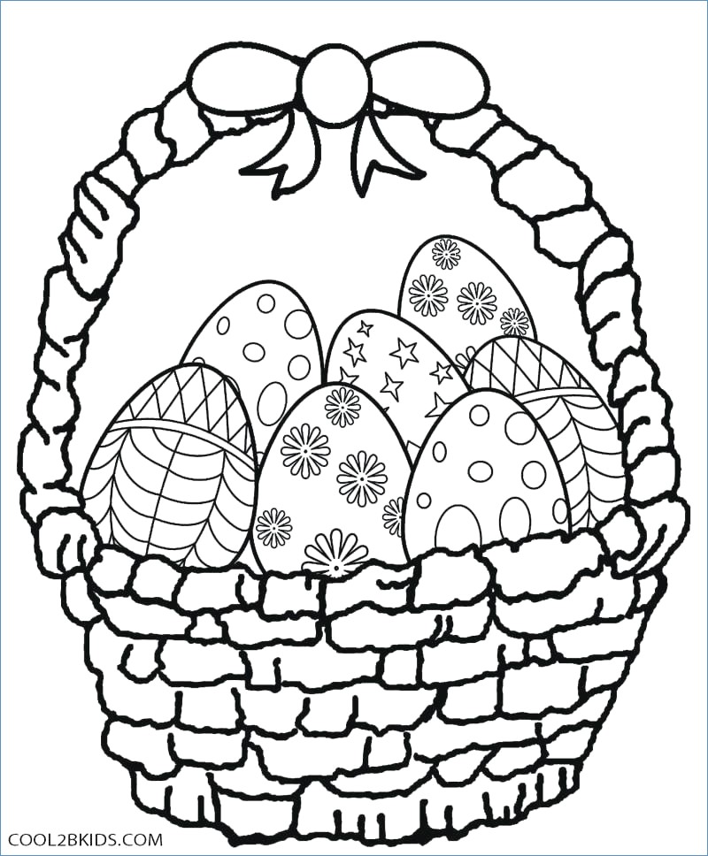 800x968 Cute Easter Bunny With Egg Basket Easter Coloring Pages