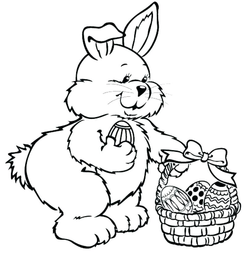 794x826 Two Bunnies With An Egg Coloring Page Download Bunny And Egg