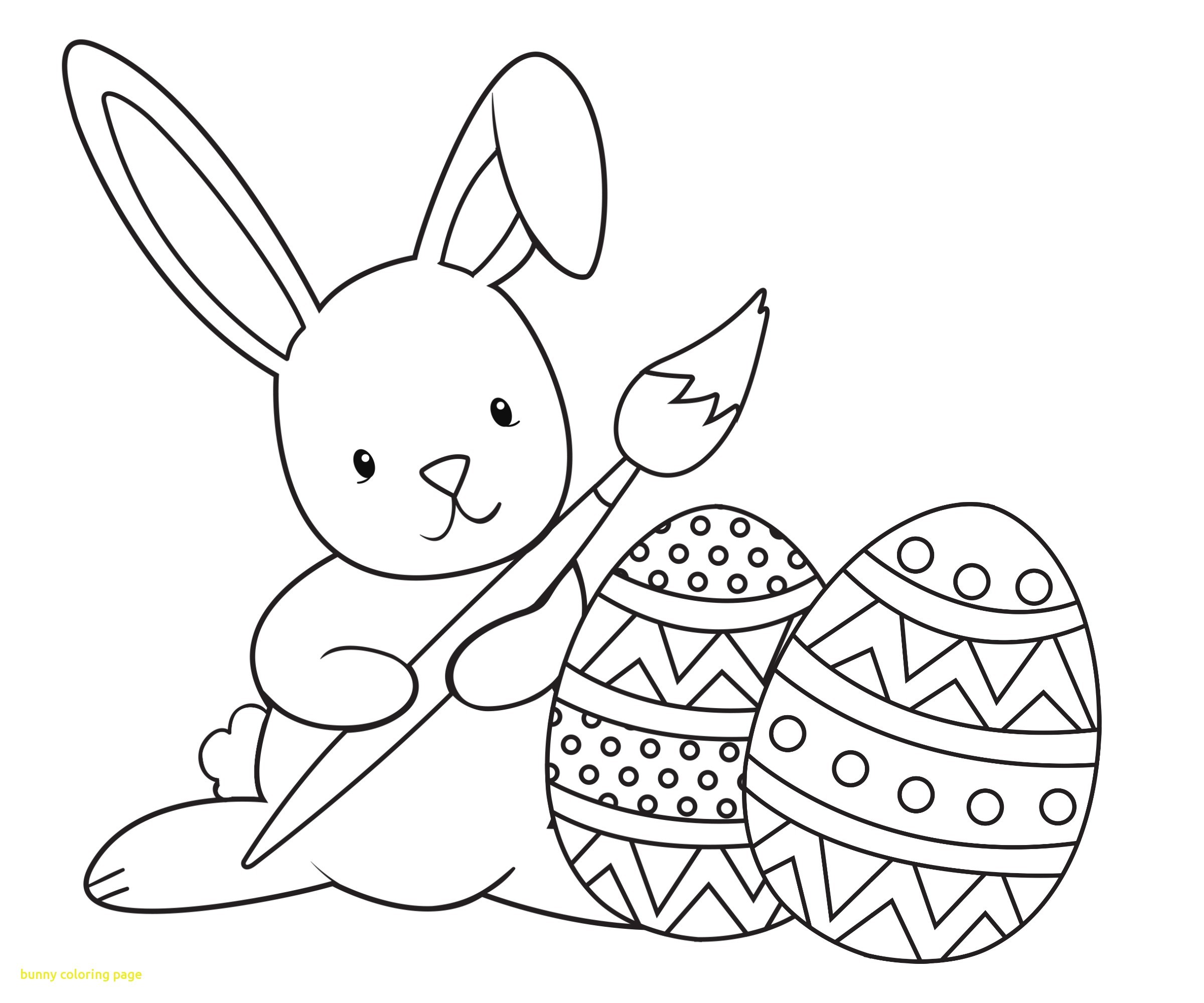 2400x2000 Coloring Pages Easter Rabbit Best Of Easy Bunny And Eggs At 2