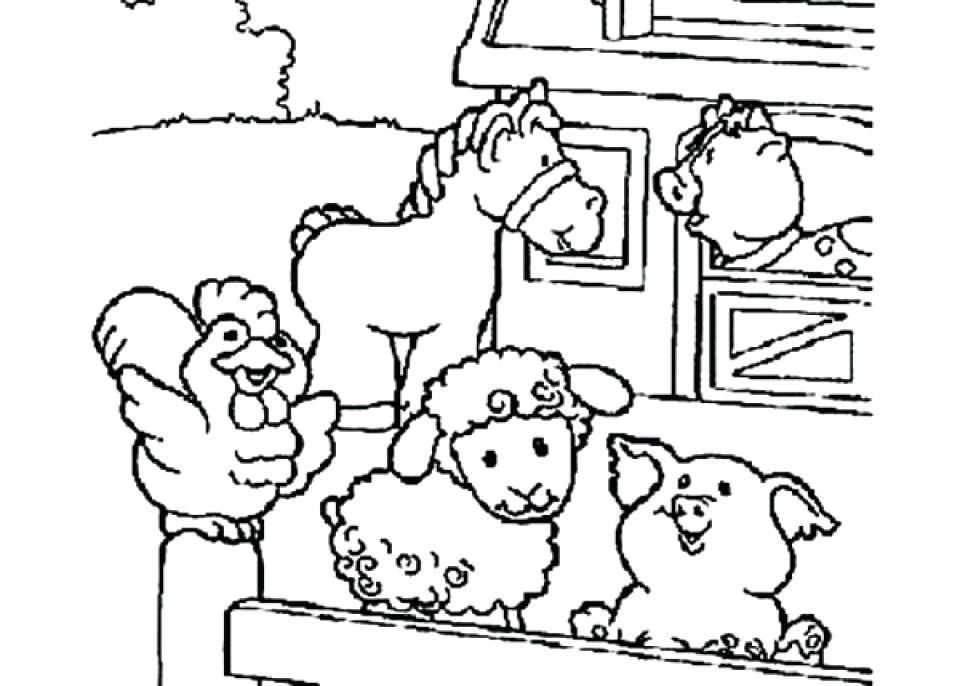 Coloring Pages Of Farm Animals - Coloring Pages Of Farm Animals For Preschoolers 11
