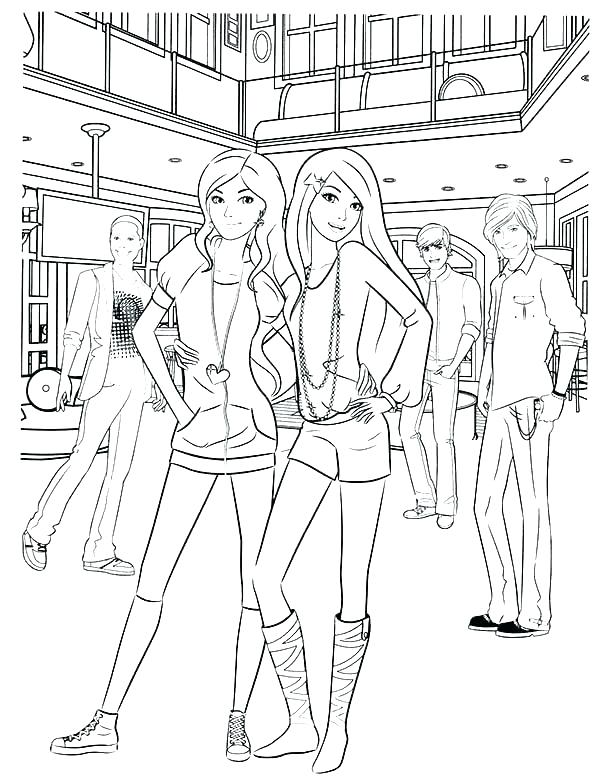 600x776 Fashion Coloring Pages