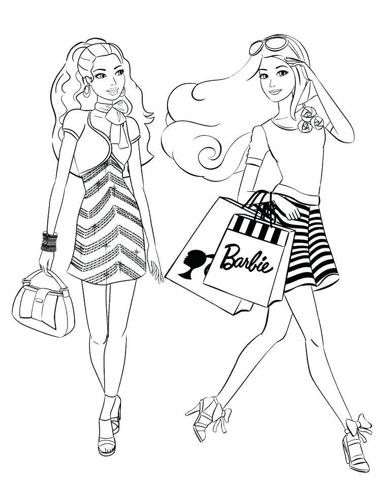 750x969 Coloring Pages Fashion Barbie Coloring Pages Fashion Barbie