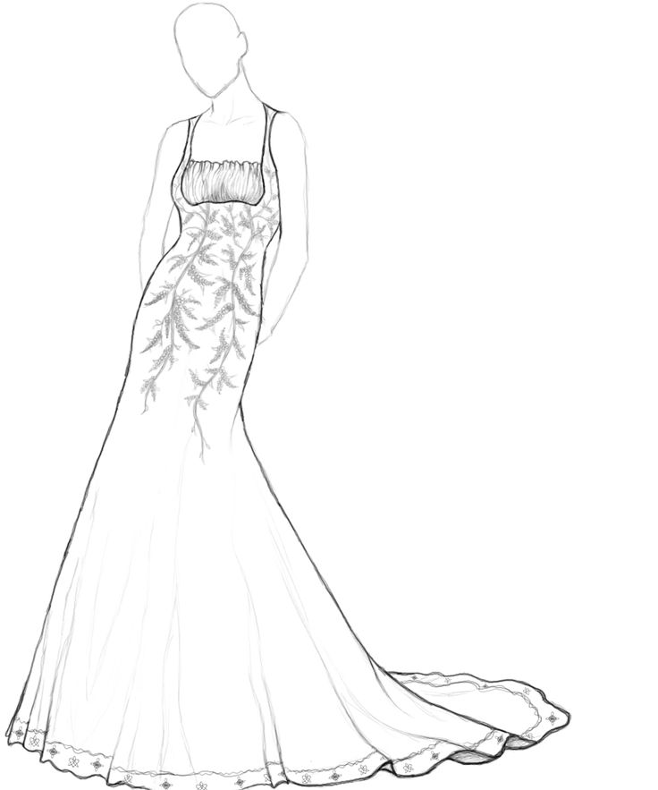 Coloring Pages Of Fashion Dresses at GetColorings.com | Free printable ...