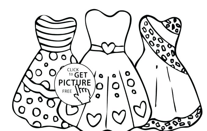 678x430 Dress Coloring Page