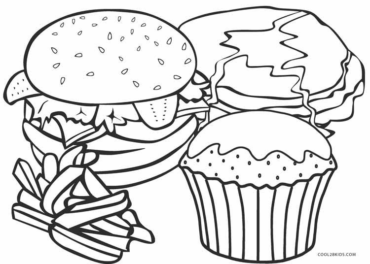 Fast Food Coloring Pages For Food Coloring Page 750x536 Fast Food Coloring Pages For Food Coloring Page