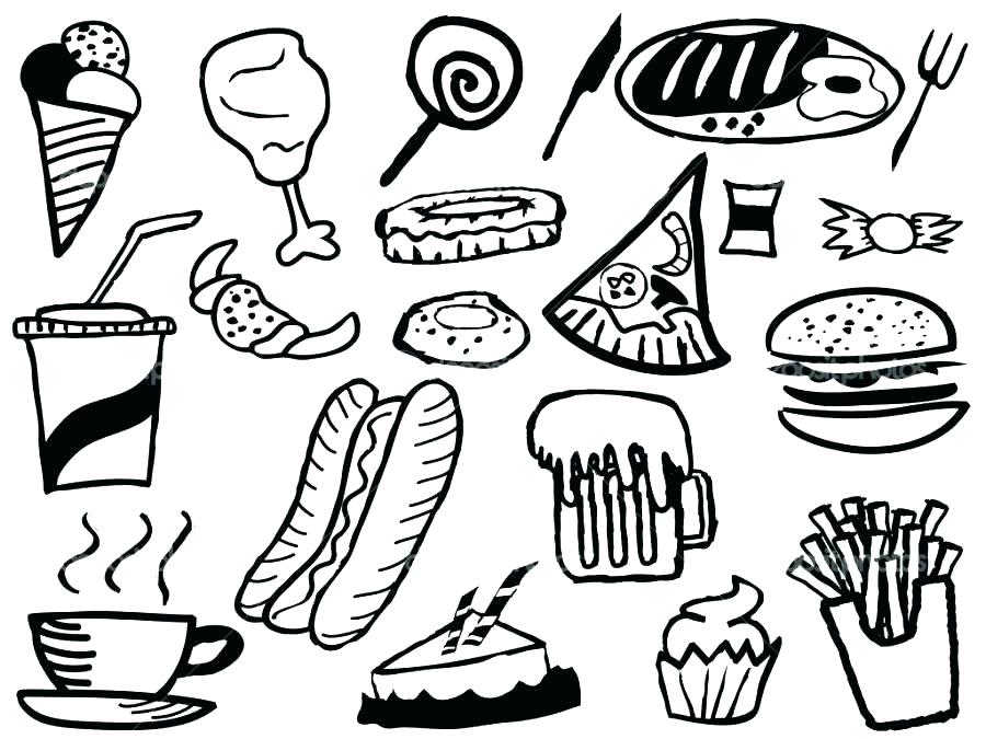 Printable Food Coloring Pages Coloring Pages Food Fast Food 900x675 Printable Food Coloring Pages Coloring Pages Food Fast Food