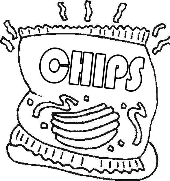 Snacks Coloring Pages 588x625 Snacks Coloring Pages