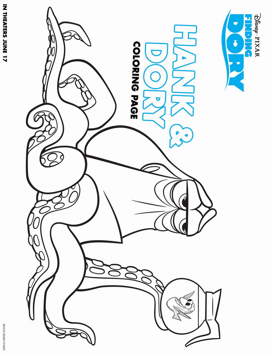 Finding Dory Coloring Pages 927x1200 Finding Dory Coloring Pages