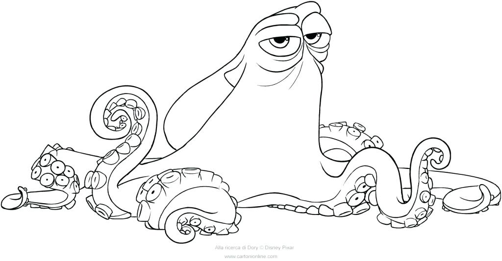 Coloring Pages Of Octopus Coloring Page Hank Octopus Finding Dory 1024x533 Coloring Pages Of Octopus Coloring Page Hank Octopus Finding Dory