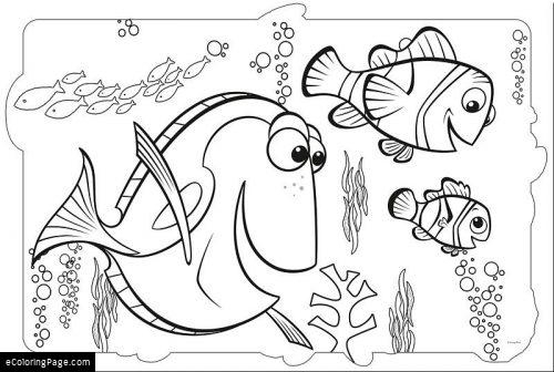 Dory Coloring Pages Finding Dory Coloring Page Ecoloringpage 500x336 Dory Coloring Pages Finding Dory Coloring Page Ecoloringpage