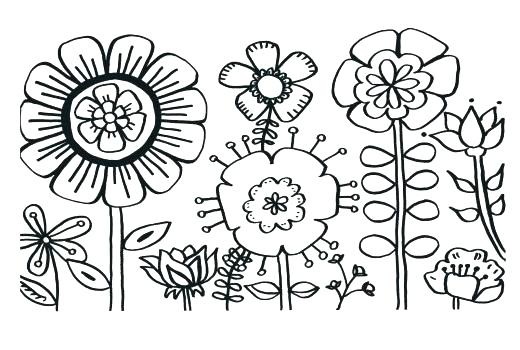 Flowers And Butterflies Coloring Pages Shippa.co 520x350 Flowers And Butterflies Coloring Pages Shippa.co