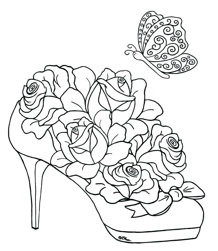736x844 Coloring Pages Of Flowers S Coloring Pages Flowers Roses Edusmart.co