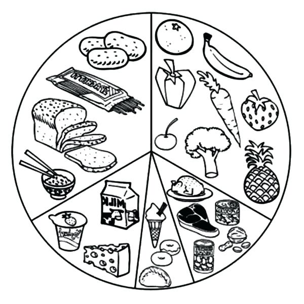 600x600 Coloring Pages Food Healthy Eating List Of Eating Healthy Food