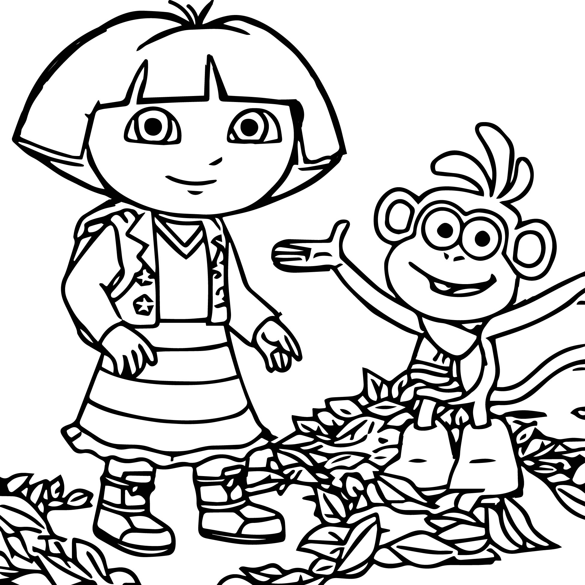 Dora And Friends Coloring Pages 1950x1950 Dora And Friends Coloring Pages