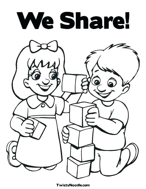 Friendship Coloring Page I Friendship Coloring Pages School 468x605 Friendship Coloring Page I Friendship Coloring Pages School