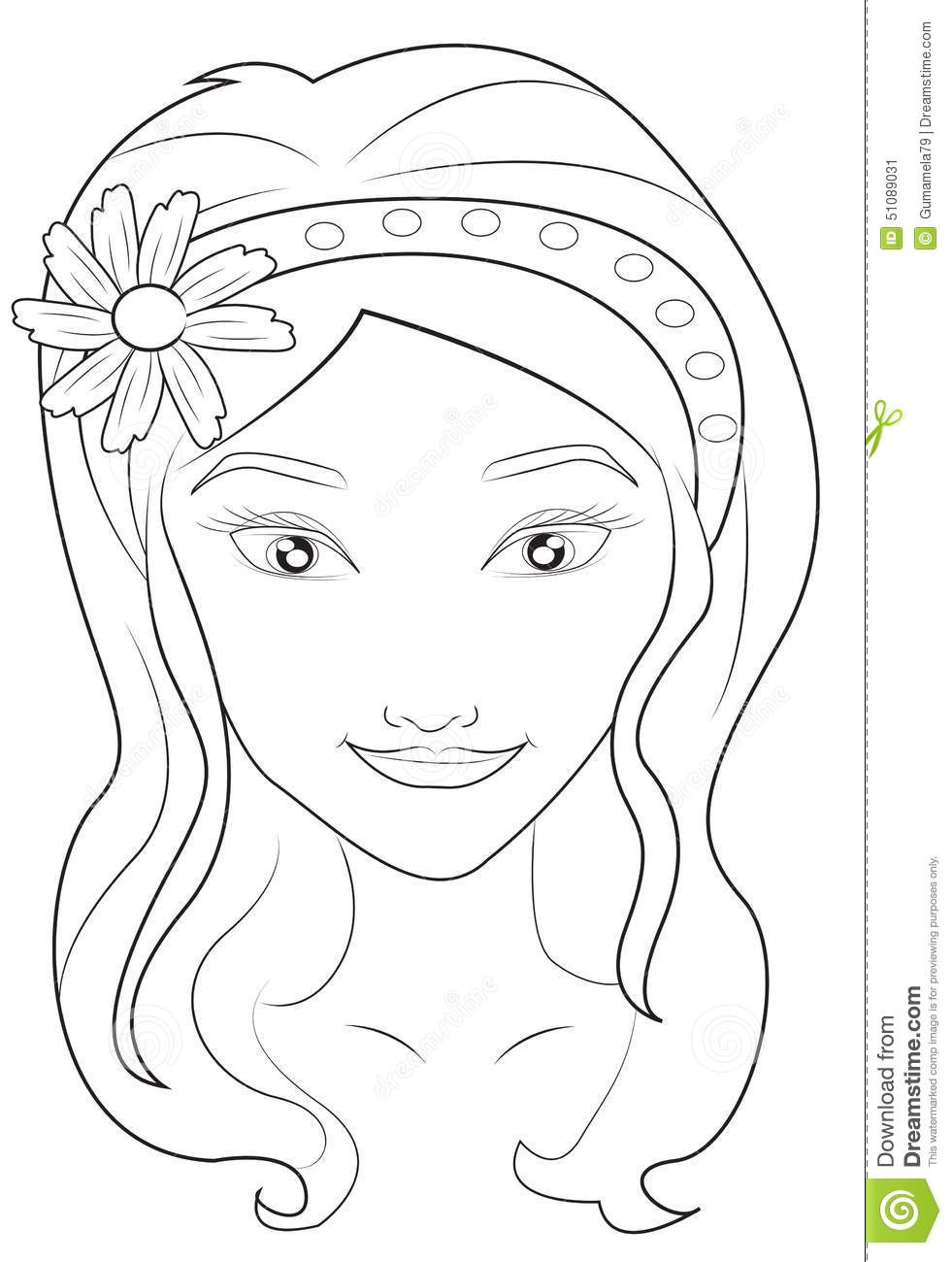 Pretty Faces Coloring Pages Coloring Pages