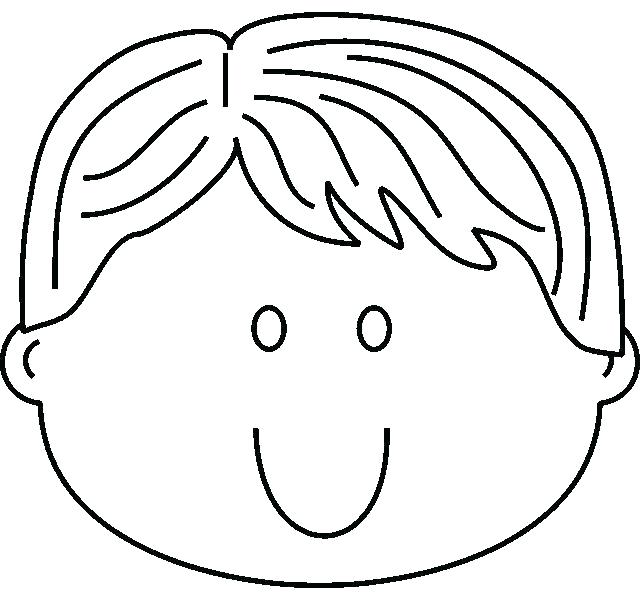 640x600 Little Boy Face Coloring Page Girl Blank And Pages Of Faces