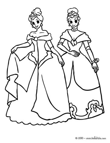 Princesses Dresses Coloring Pages 363x470 Princesses Dresses Coloring Pages