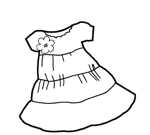 Coloring Pages Dresses Impair.co 600x542 Coloring Pages Dresses Impair.co