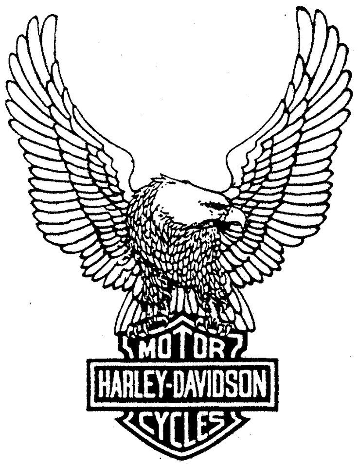 736x954 Harley Davidson Symbol Coloring Page Dibujo Para Imprimir