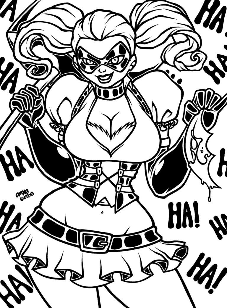Harley Quinn Coloring Pages Orhanongoz Com Stunning 768x1041 Harley Quinn Coloring Pages Orhanongoz Com Stunning